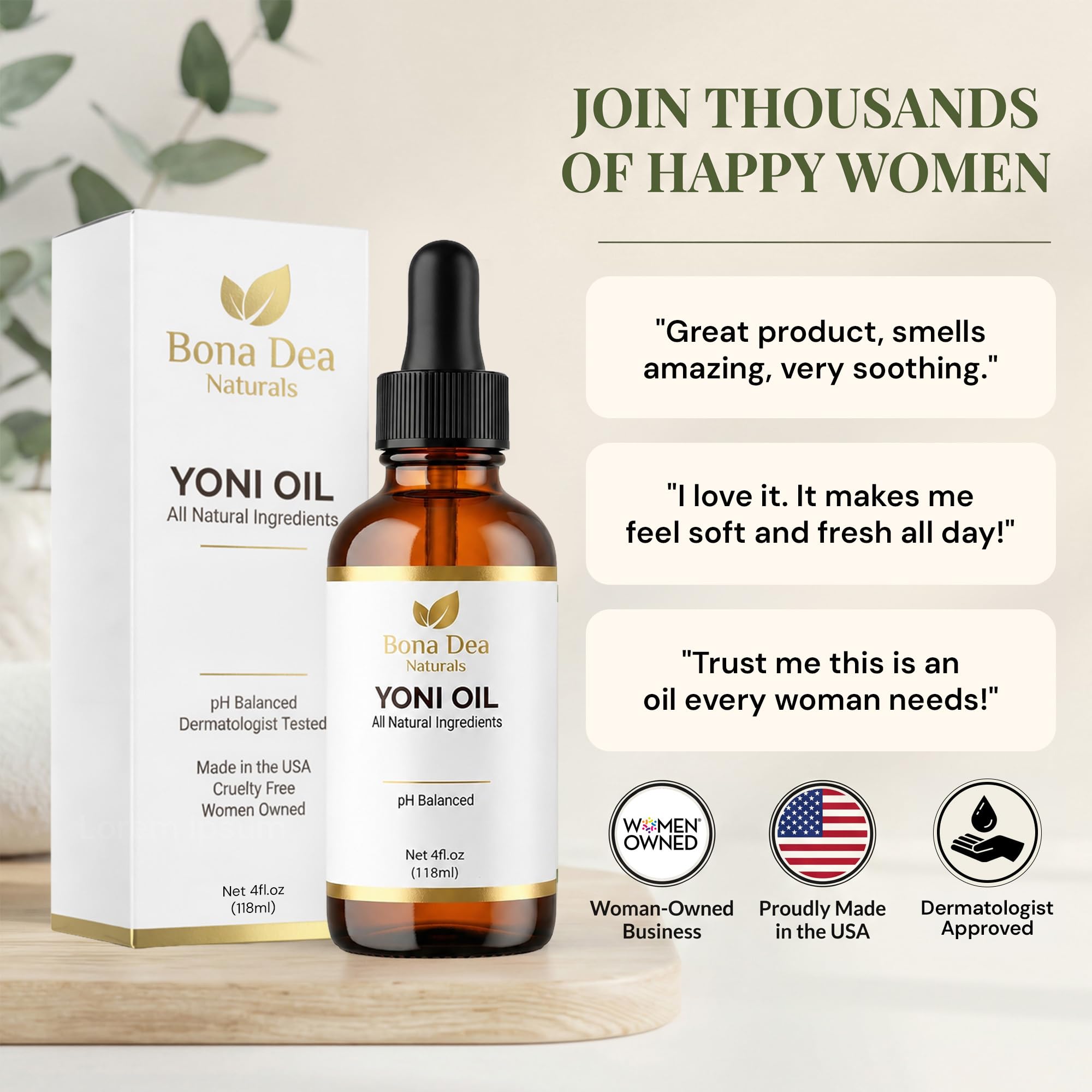 Bona Dea Naturals frascos de recarga, opción más sostenible