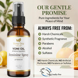 Bona Dea Naturals etiqueta con ingredientes botánicos y beneficios claros