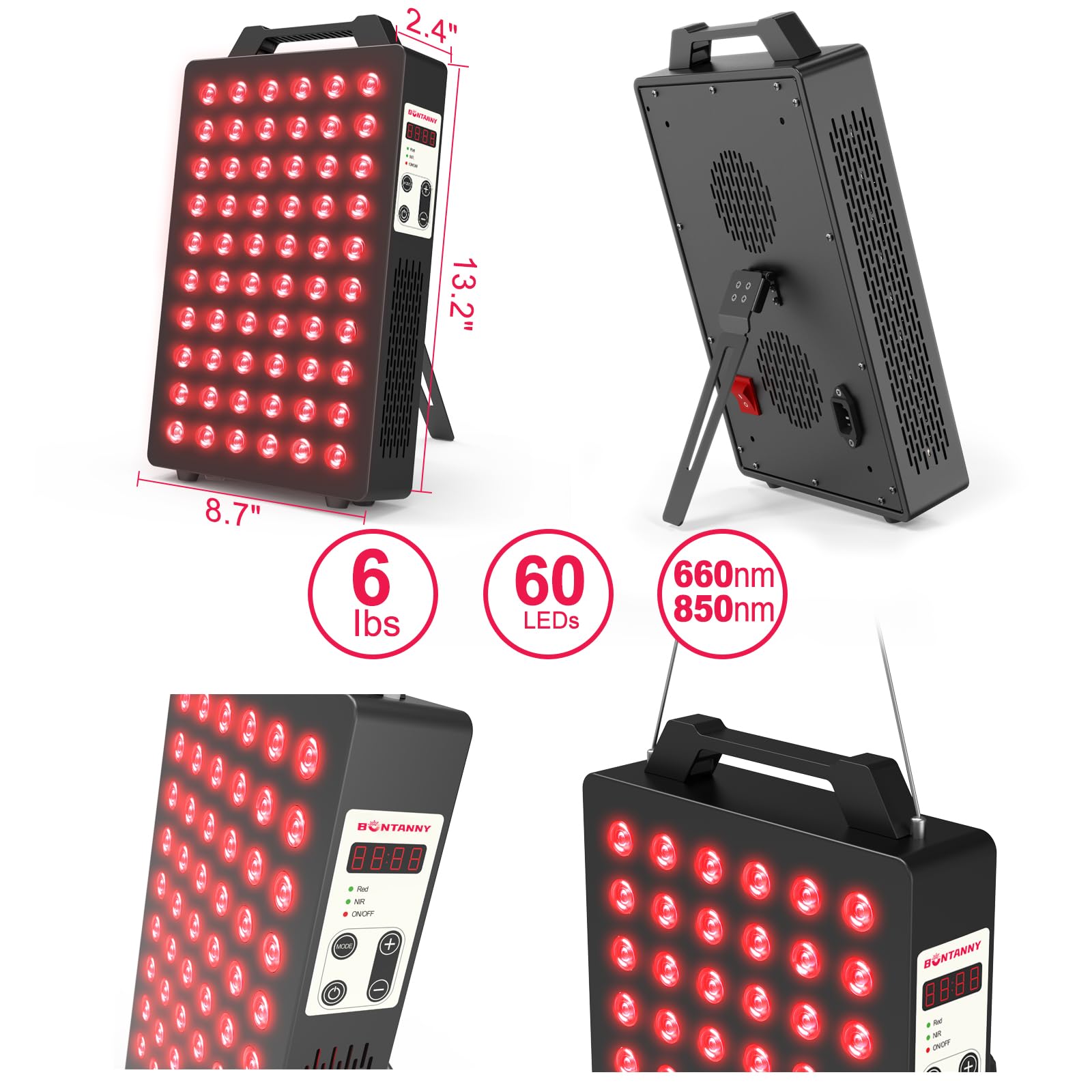BONTANNY primer plano de LEDs y doble chip para mejor cobertura