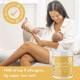 Boobie Brands etiqueta con lista de ingredientes orgánicos clara