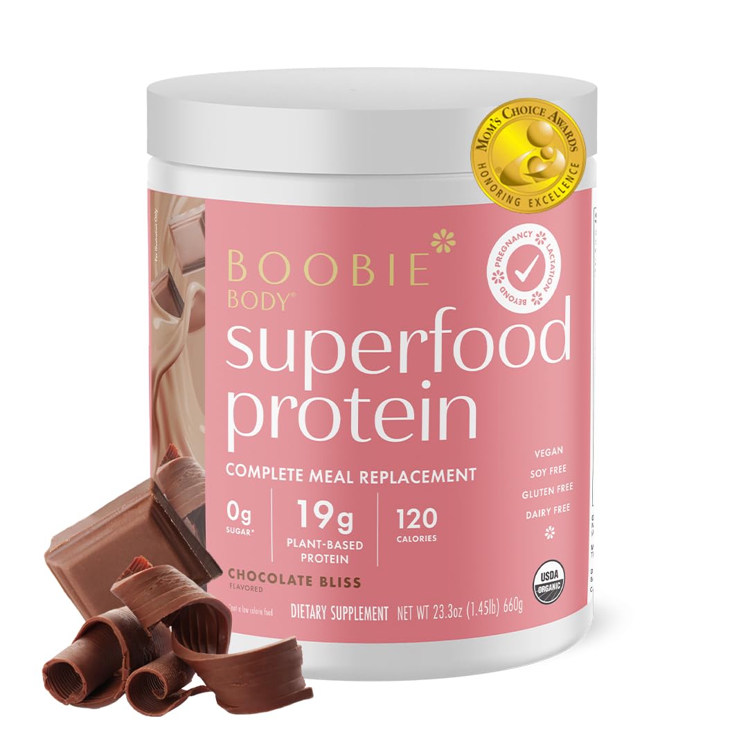 Boobie Brands envase frontal Chocolate Bliss, muestra profesional y confianza nutricional