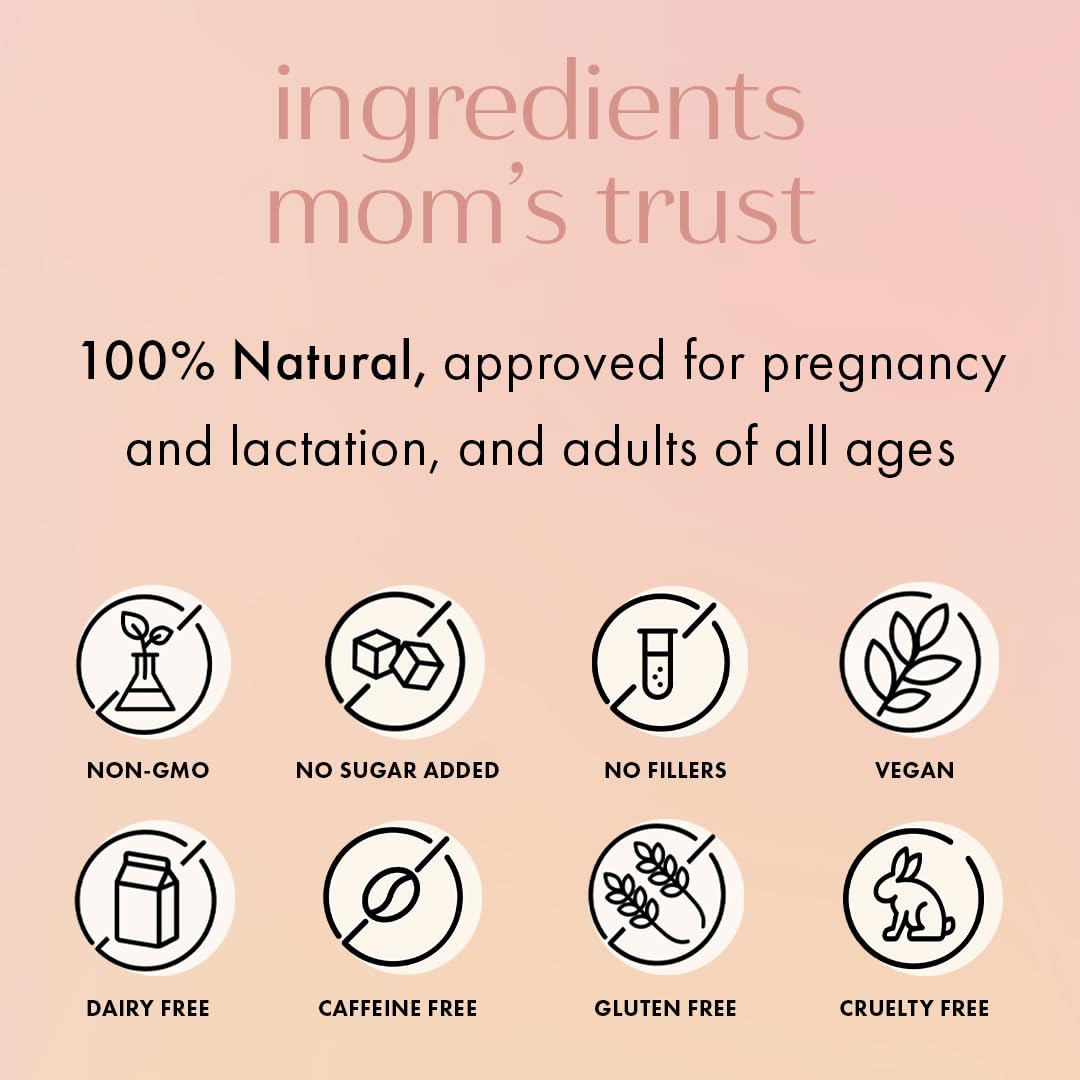 Boobie Brands etiqueta con ingredientes como L‑Glutamine y raíces herbales