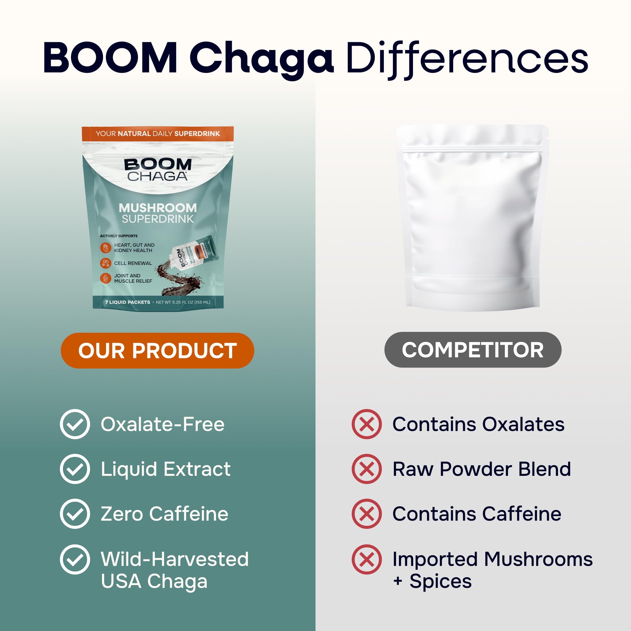 BOOM Chaga sobre junto a una mano para comparar tamaño y portabilidad