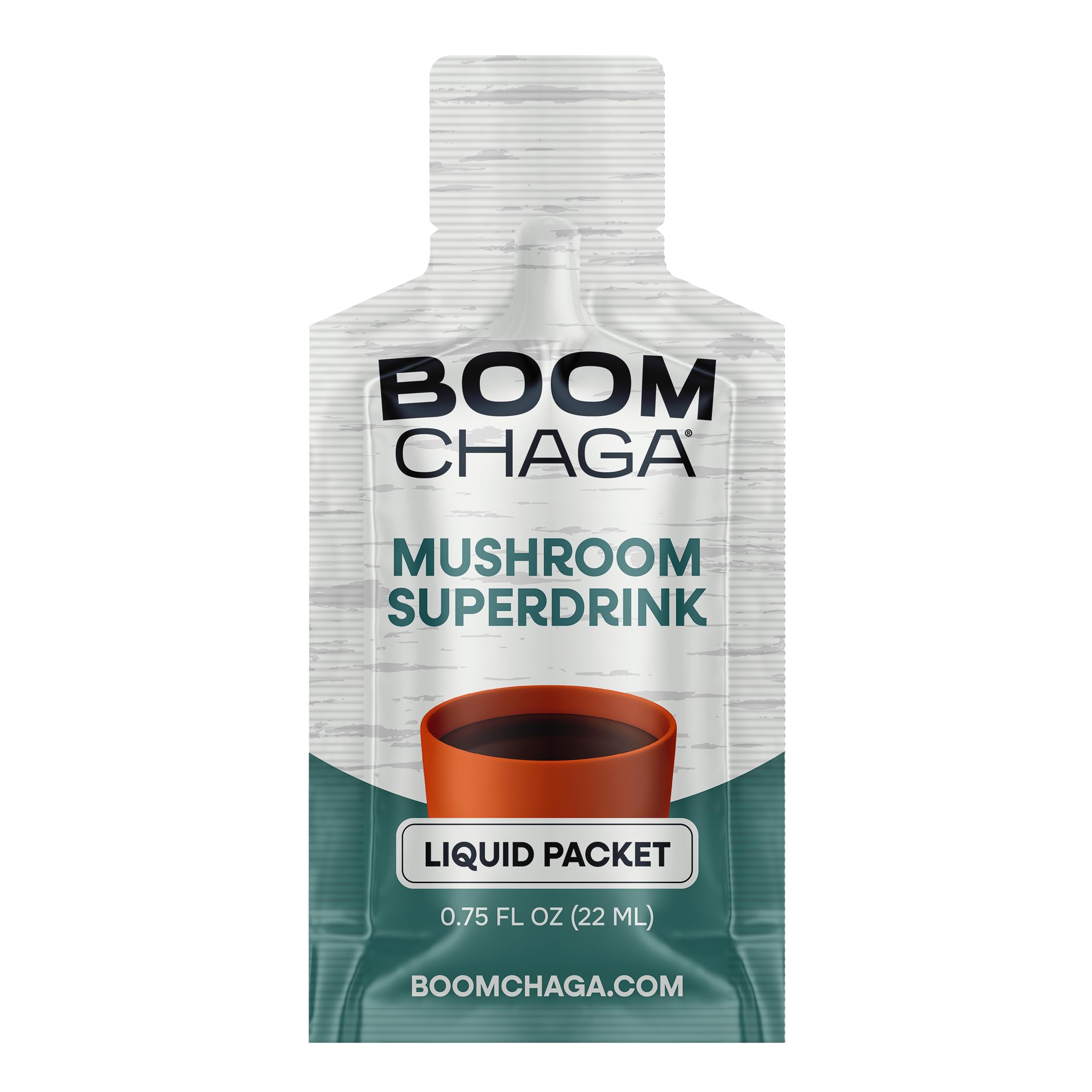BOOM Chaga etiqueta con información y verificaciones de oxalato-free