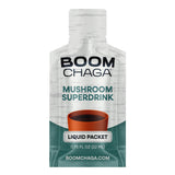 BOOM Chaga etiqueta con información y verificaciones de oxalato-free