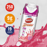 BOOST Breeze etiqueta con lista de 19 vitaminas y minerales visibles