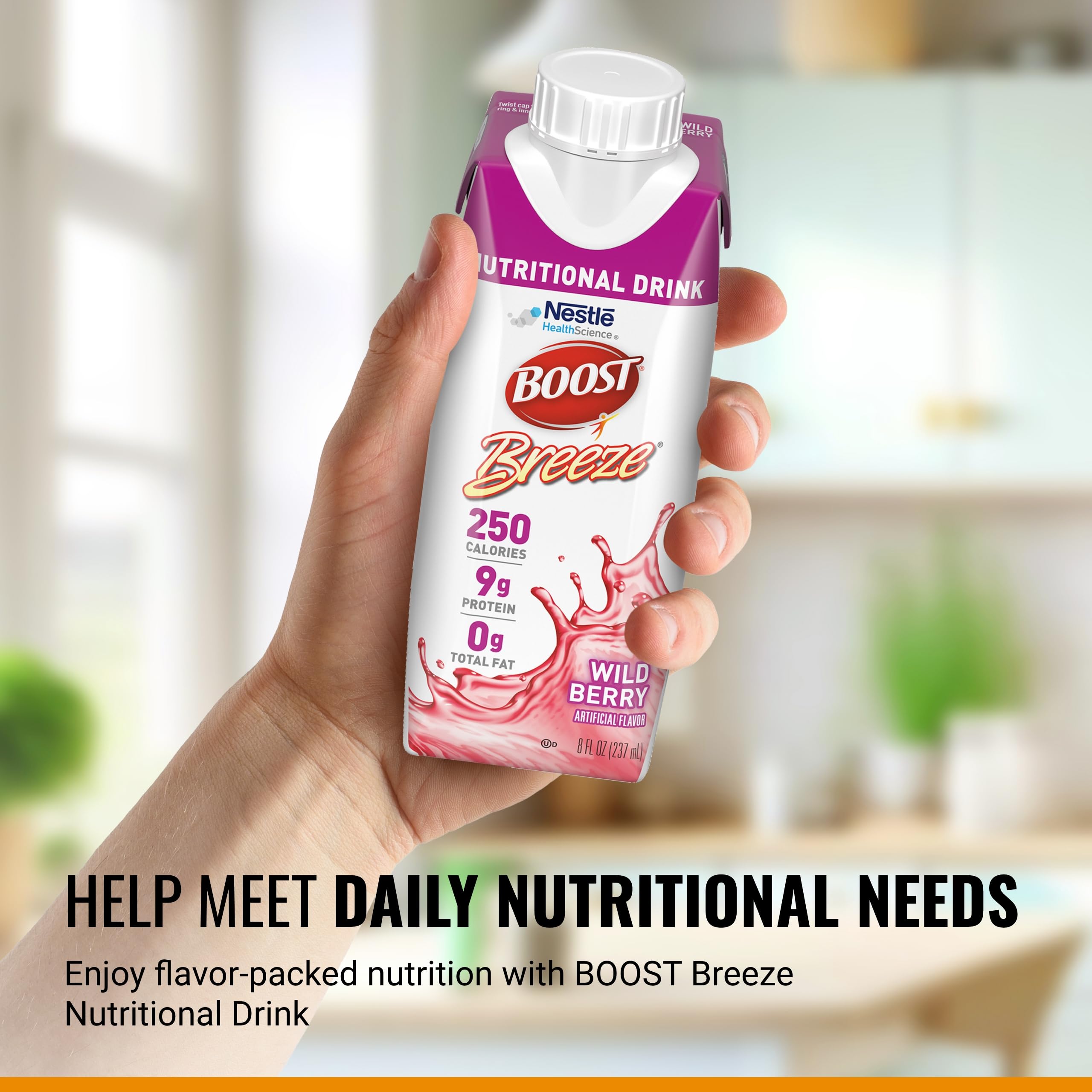 BOOST Breeze detalle del líquido claro y textura ligera que refresca