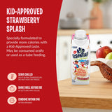 BOOST niño bebiendo una merienda nutritiva al gusto infantil