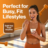 Escena de estilo de vida con Bootylicious en desayuno rápido y elección saludable
