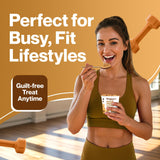 Bootylicious en desayuno activo con café, opción proteica conveniente