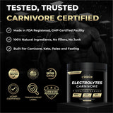 BORN CRNVR etiqueta con lista de ingredientes y certificaciones visibles