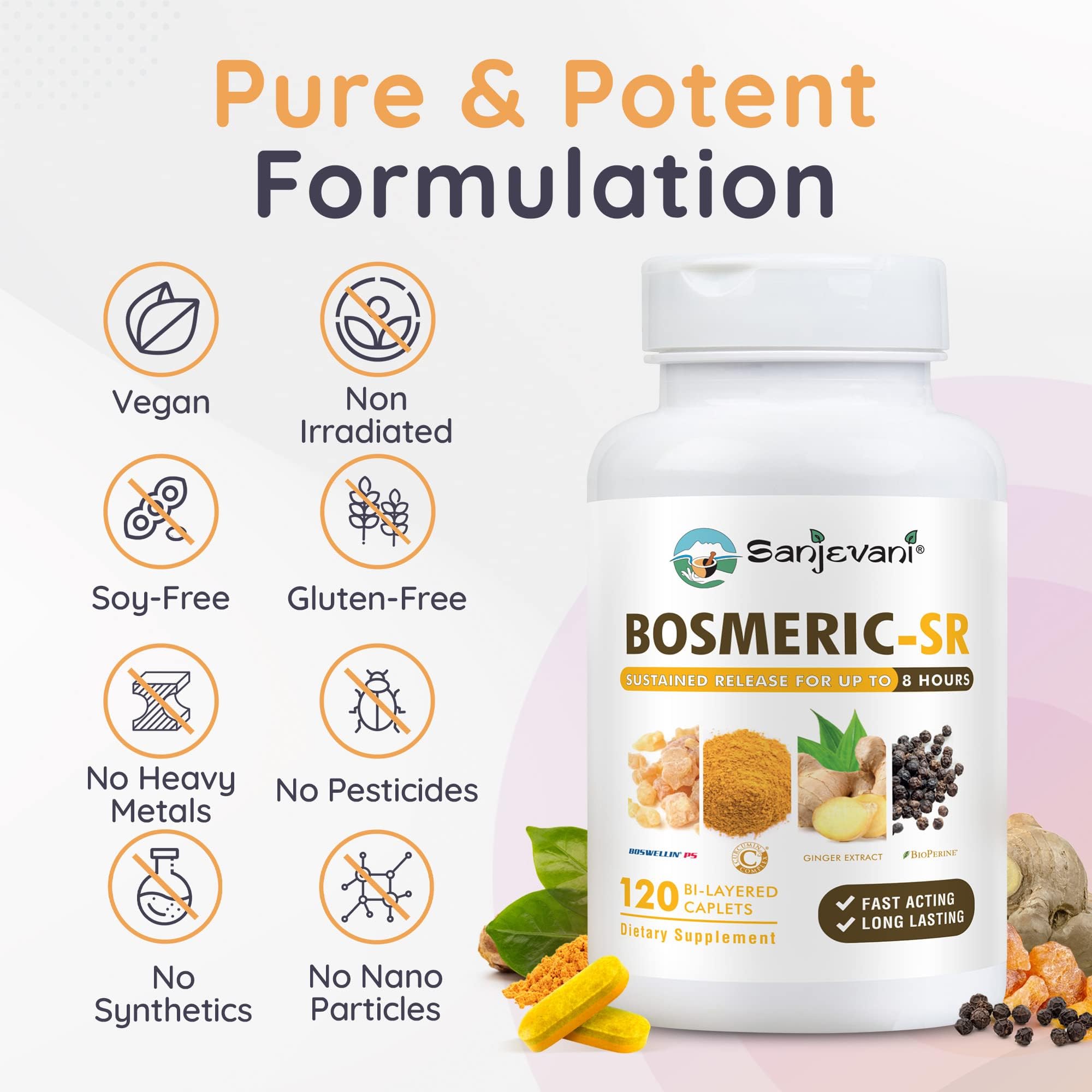 BOSMERIC-SR etiqueta con información nutrimental, transparencia en ingredientes