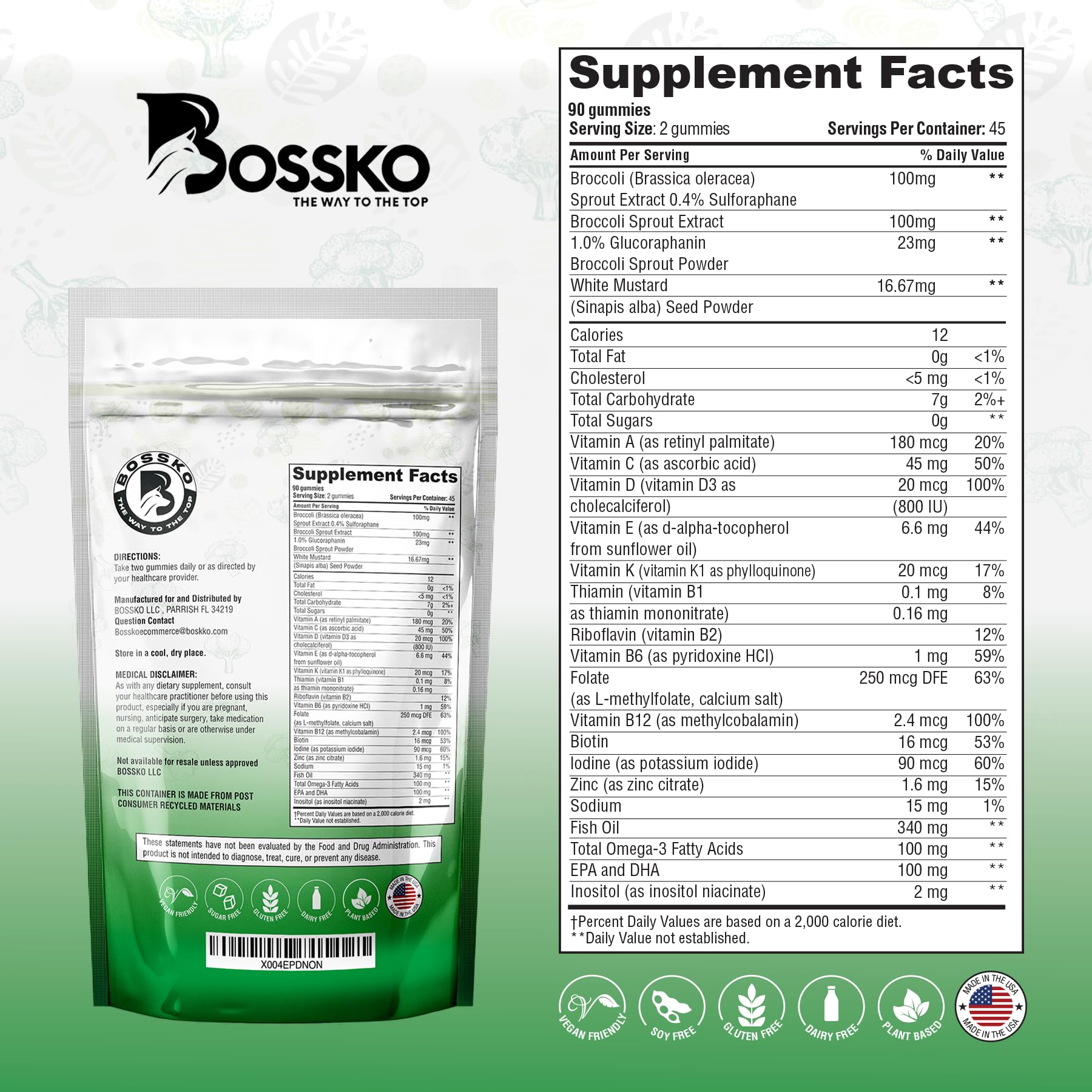 BOSSKO gominolas servidas en desayuno saludable, consumo sin cápsulas