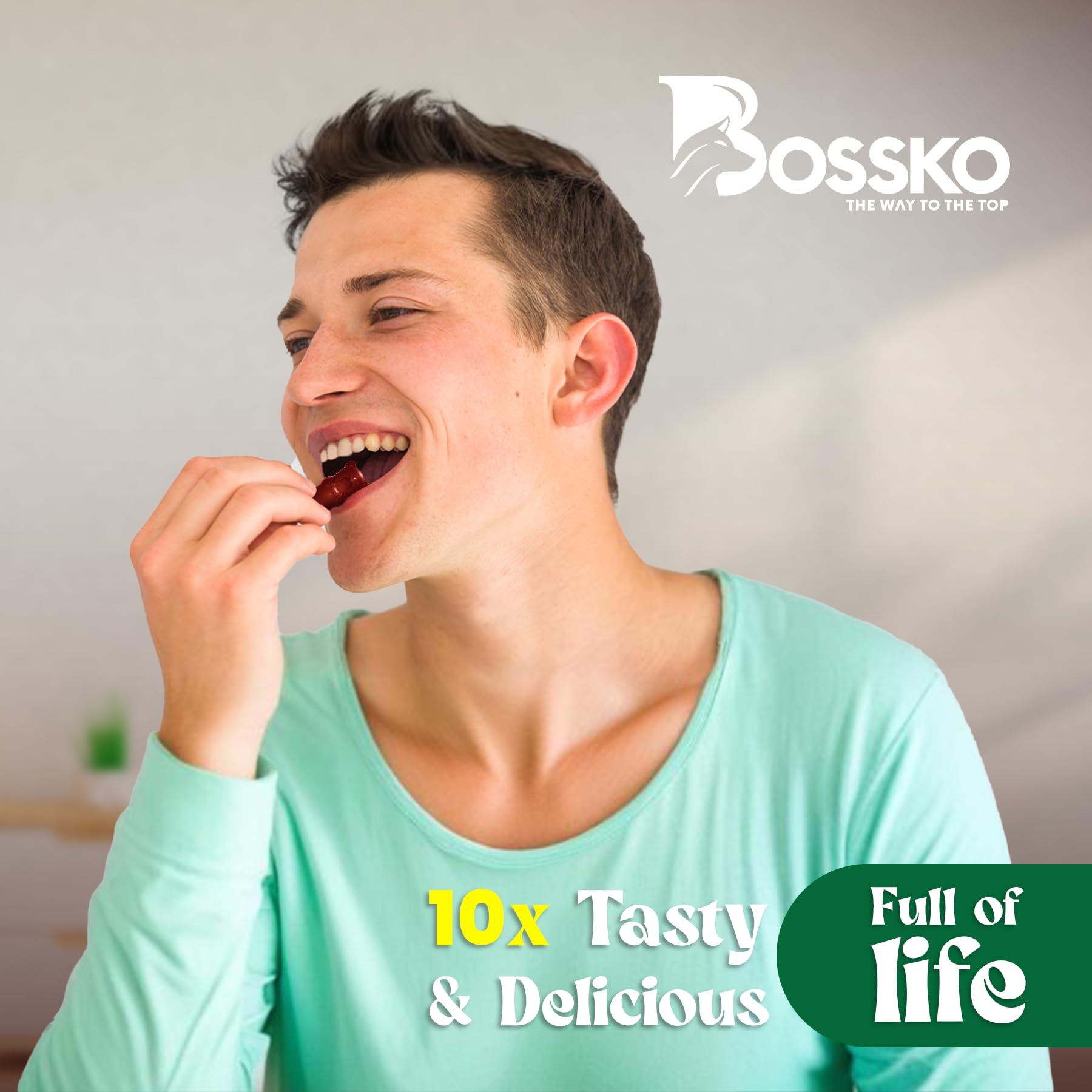 BOSSKO etiqueta nutricional ampliada, facilita comprobar composición y dosificación