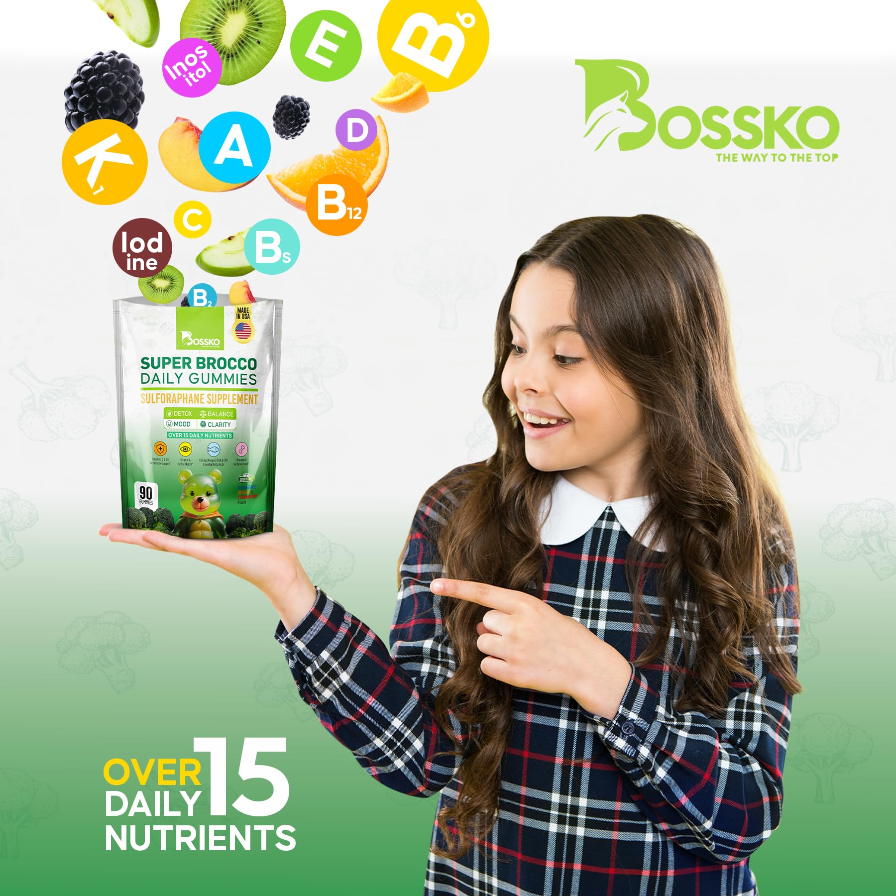 BOSSKO primer plano de textura de gominola mostrando color y consistencia