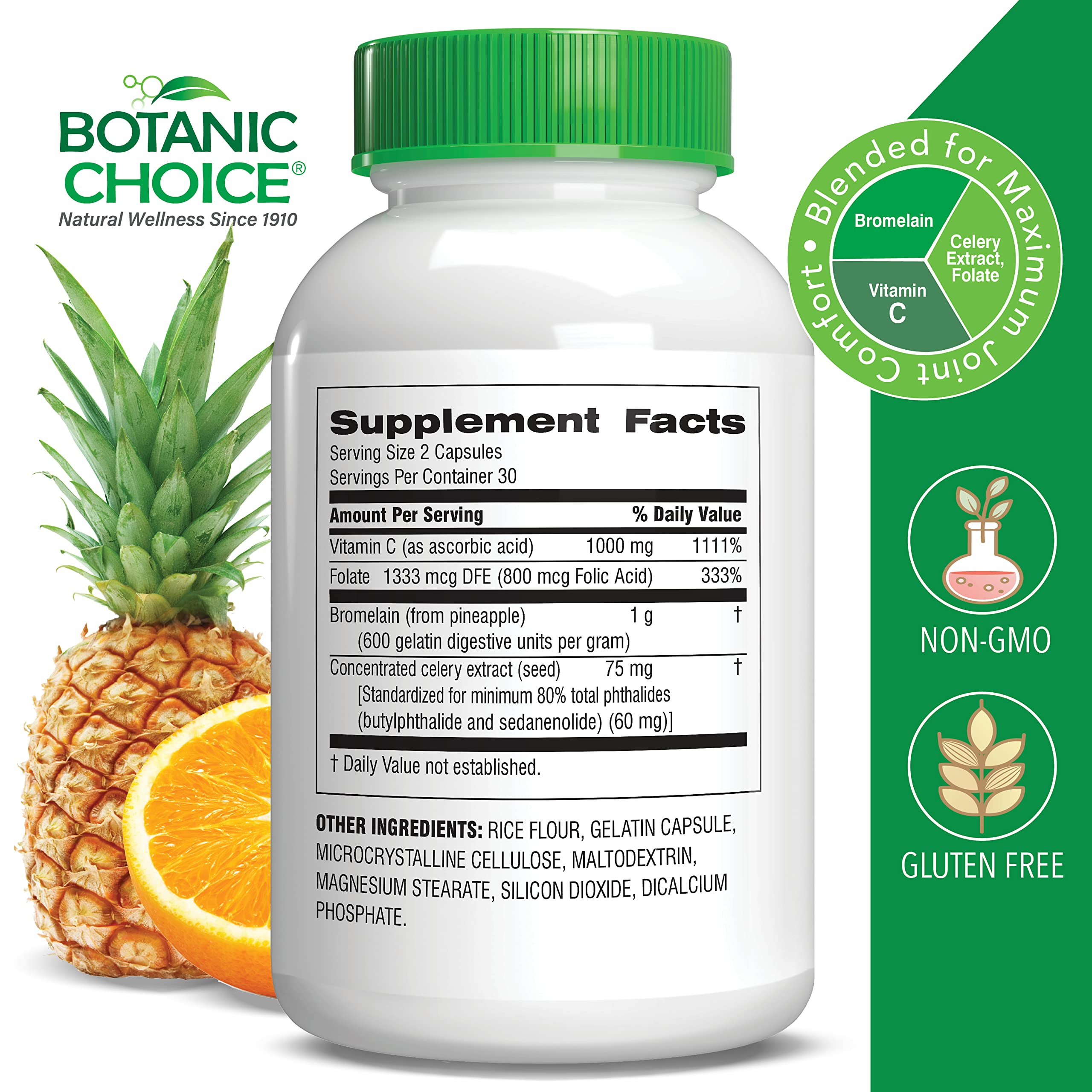 Botanic Choice primer plano de una cápsula para ver textura y calidad del producto