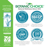 Botanic Choice gotas añadidas a un vaso, mezcla fácil y uso diario práctico