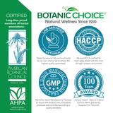 Botanic Choice envase en un baño moderno mostrando integración en la rutina diaria