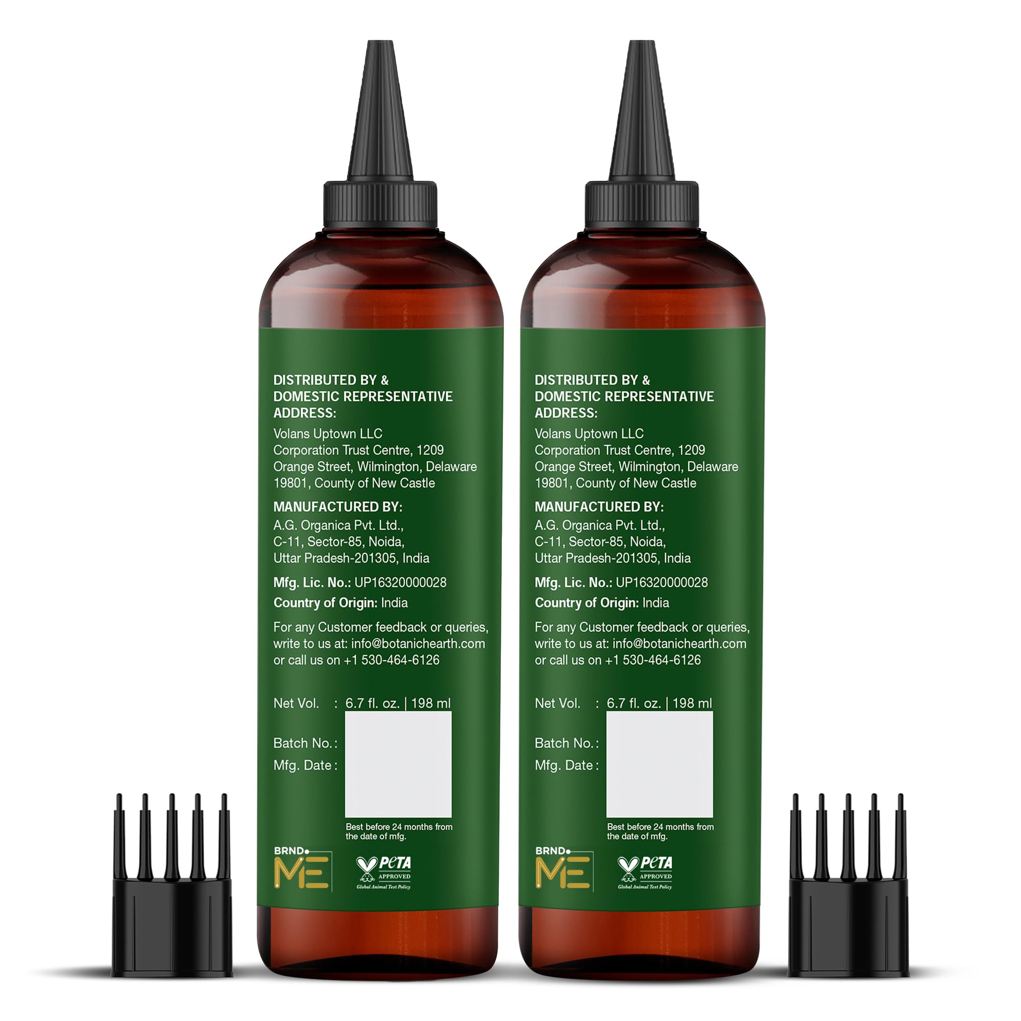 Botanic Hearth pack de dos botellas listo para compartir o uso continuado