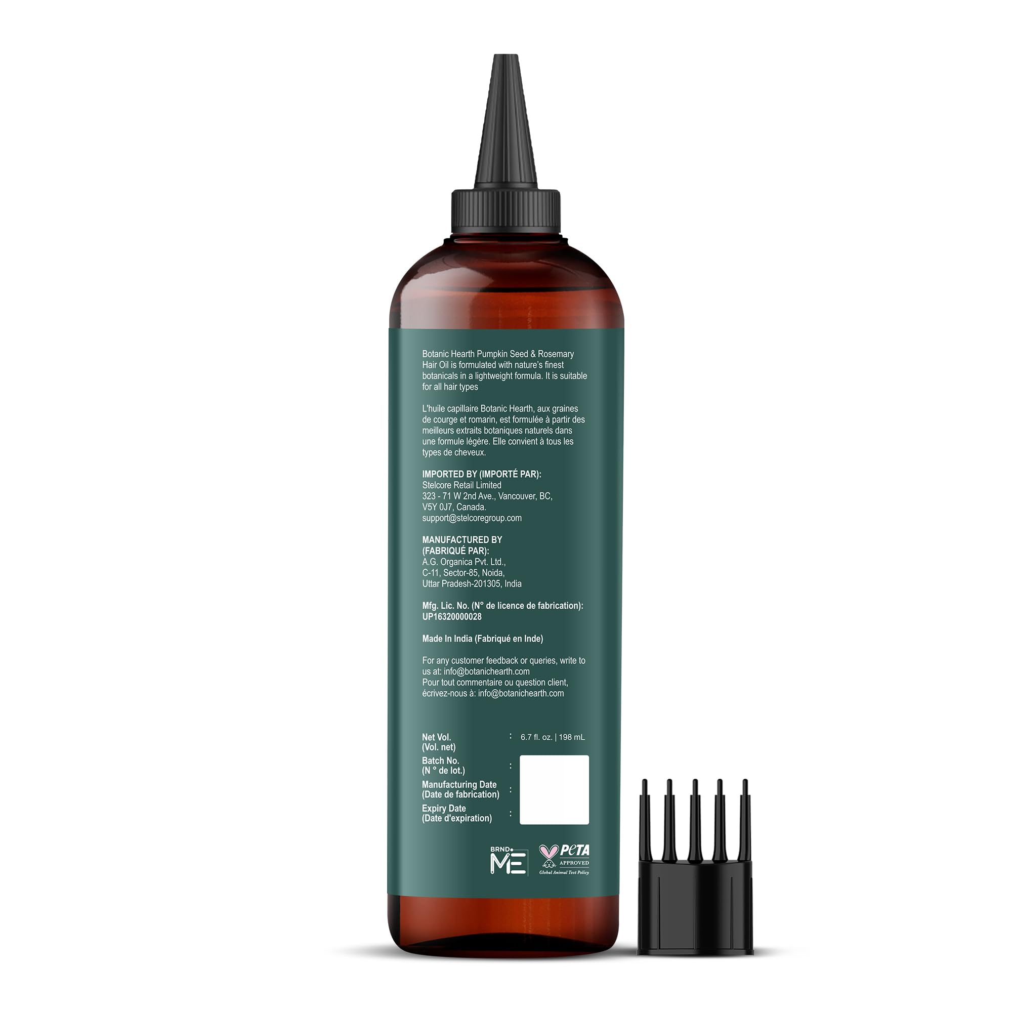 Botanic Hearth ingredientes naturales (calabaza, romero, coco) resaltando pureza