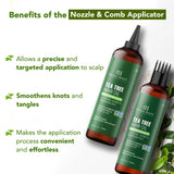Botanic Hearth comparación puntas antes y después mostrando menos frizz