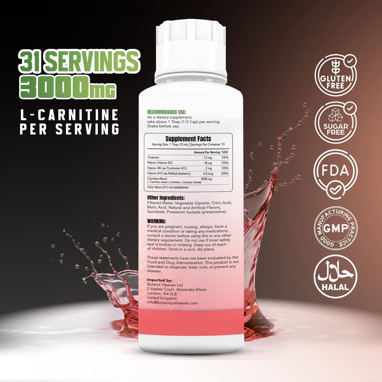 Botanique Heaven dosificador de 15 mL fácil de usar y preciso