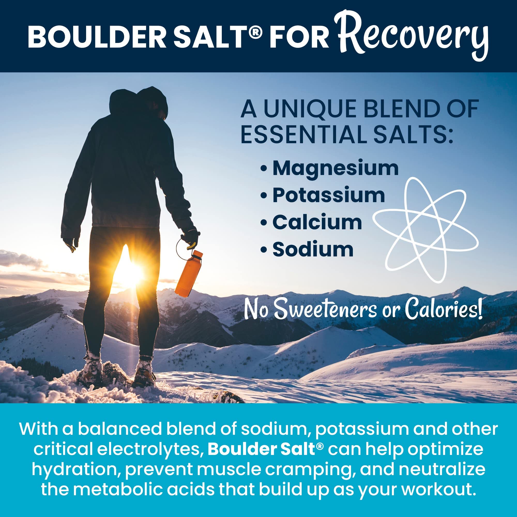 Boulder Salt en cuchara sobre verduras destacando mejor sabor