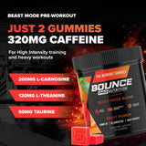 Bounce Pro detalle de textura que sugiere sabor frutal agradable