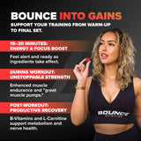 Bounce Pro etiqueta nutricional enfocada, ingredientes y dosificación clara