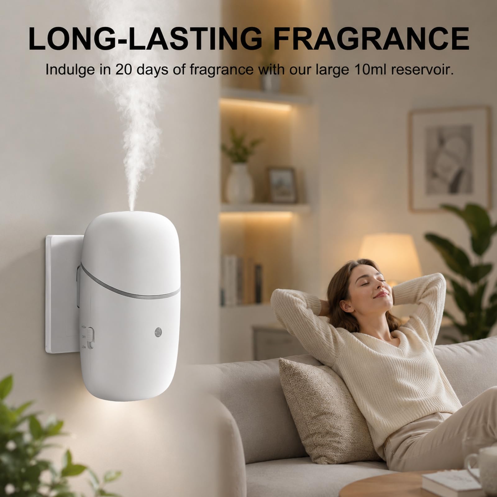 Bovrisy en uso en salón generando aroma continuo y ambiente acogedor