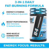 BPI Sports B4 primer plano de cápsula que muestra textura y tamaño útil