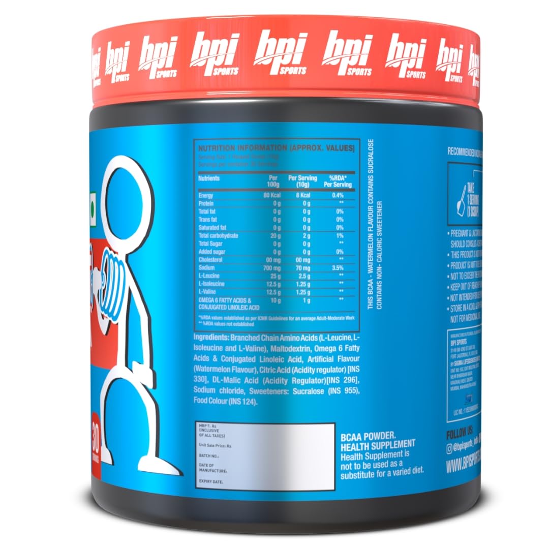 Atleta bebiendo BPI Sports Best BCAA en el gimnasio para apoyar rendimiento y resistencia