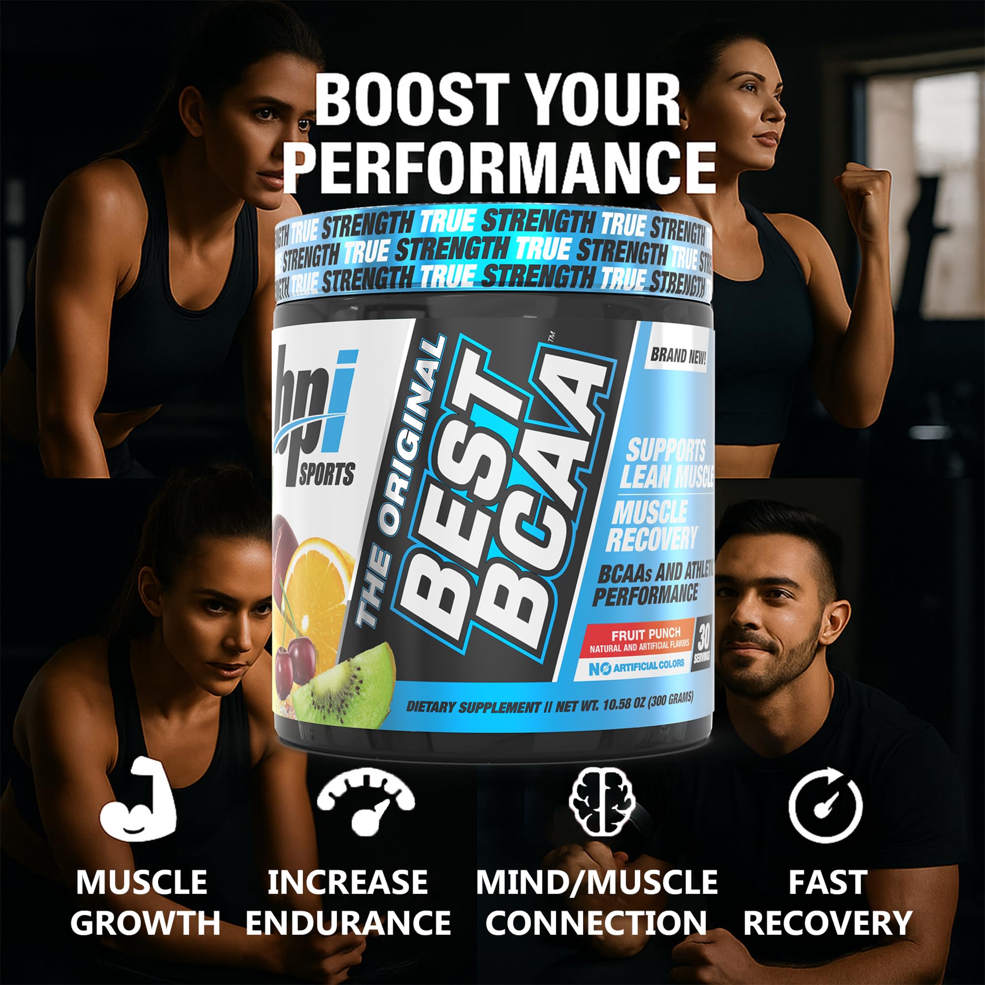 BPI Sports bebida mezclada en vaso hidratante lista para consumir
