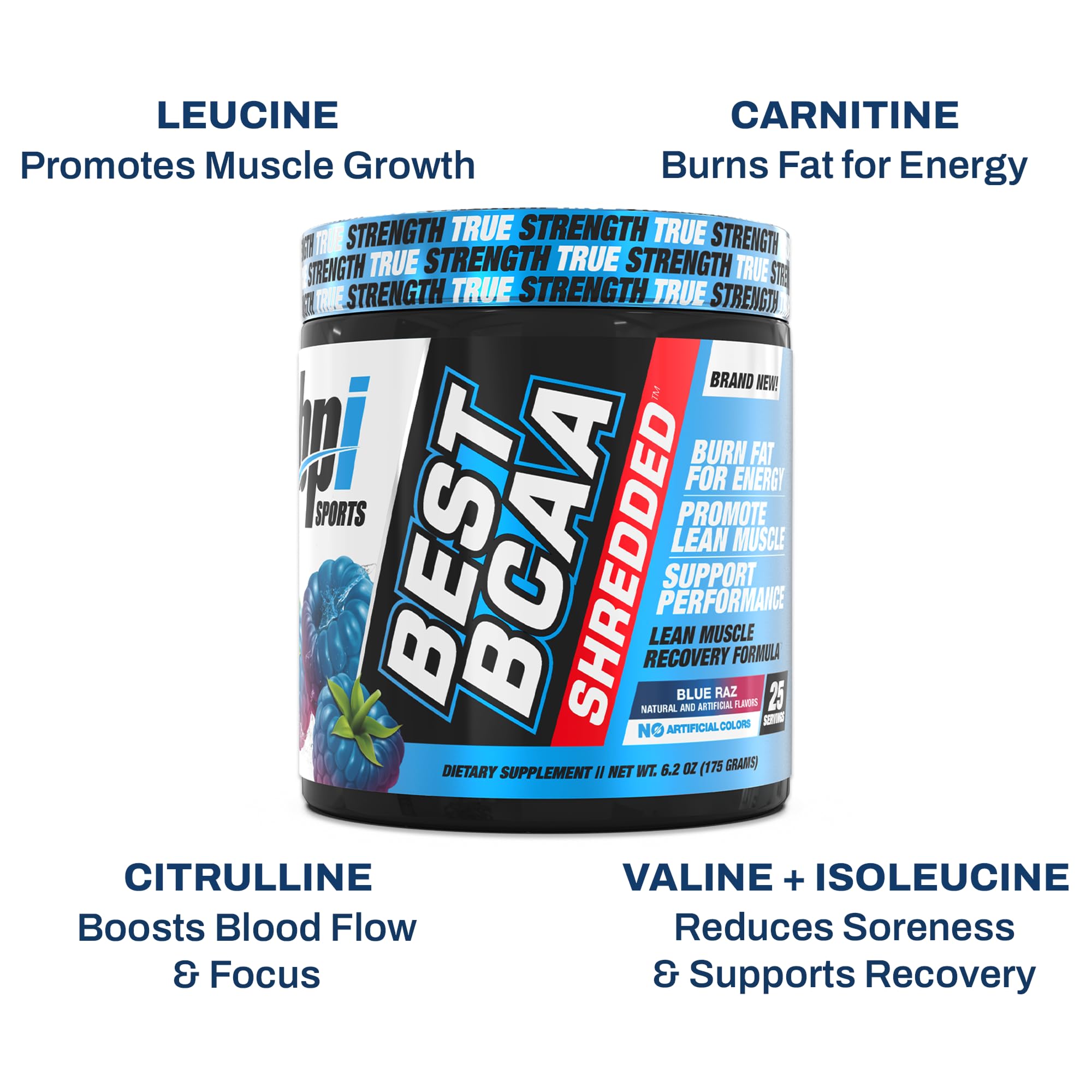 vaso con BPI Sports BCAA mezclado listo para beber y recuperación rápida