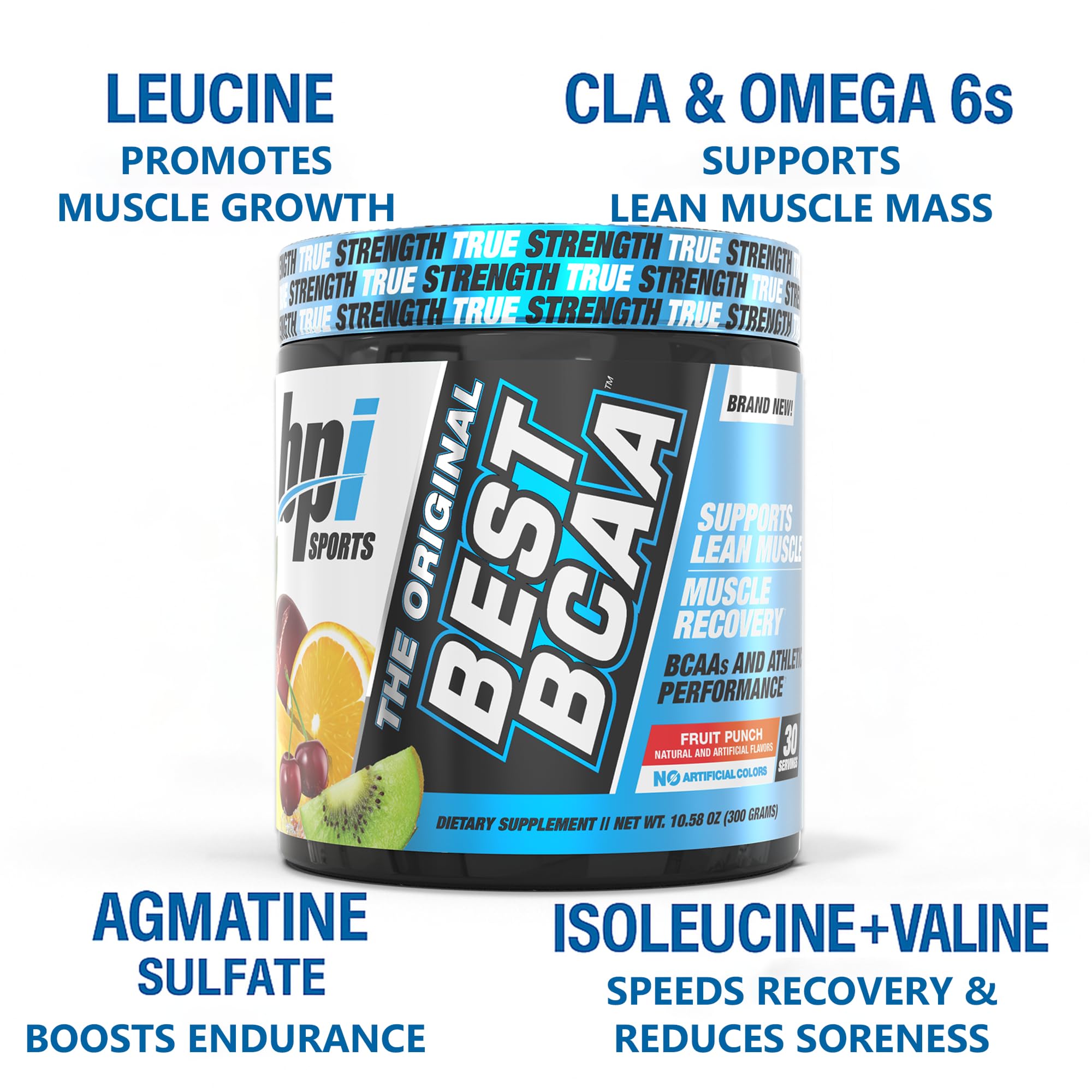BPI Sports polvo en primer plano mostrando textura fina y mezcla fácil