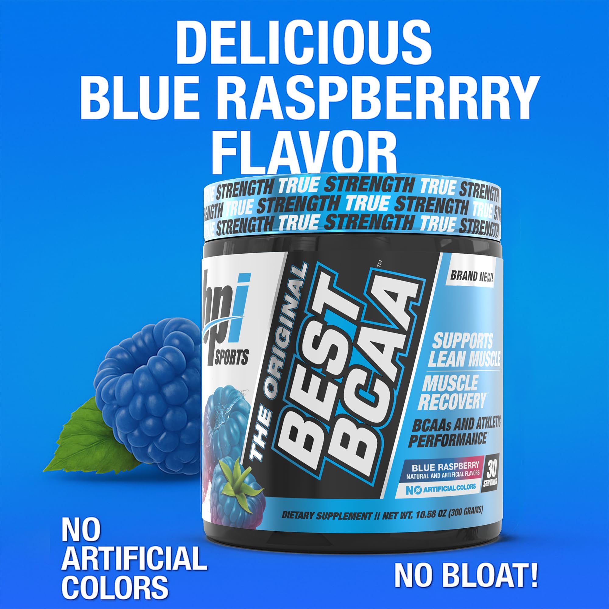 Polvo BPI Sports Best BCAA textura fina que facilita disolución rápida
