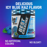 BPI Sports textura del polvo azul fina que facilita mezcla rápida
