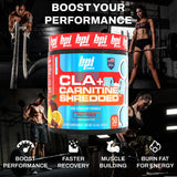 BPI Sports cucharada para comparar tamaño y concentración por porción