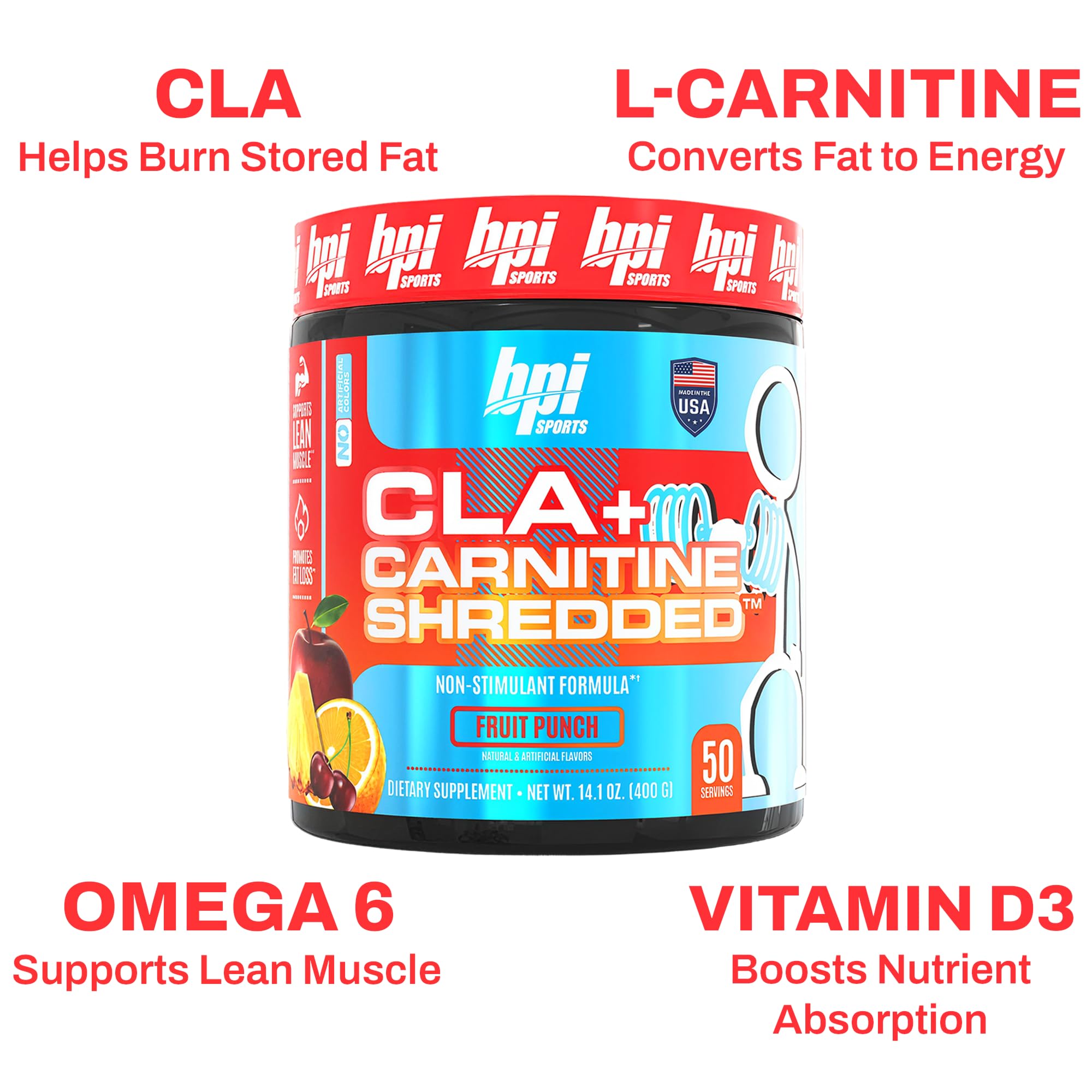 BPI Sports detalle del sabor Fruit Punch que facilita la adherencia