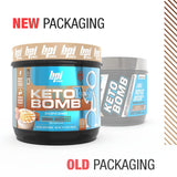BPI Sports creamer mezclado en café caliente, sabor cremoso sin azúcar