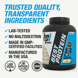 BPI Sports atleta mezclando batido tras entrenamiento para recuperación