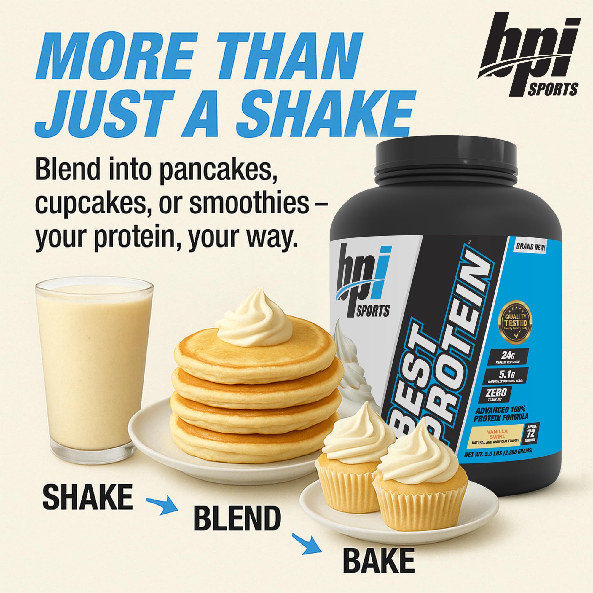 BPI Sports etiqueta nutricional mostrando composición verificada