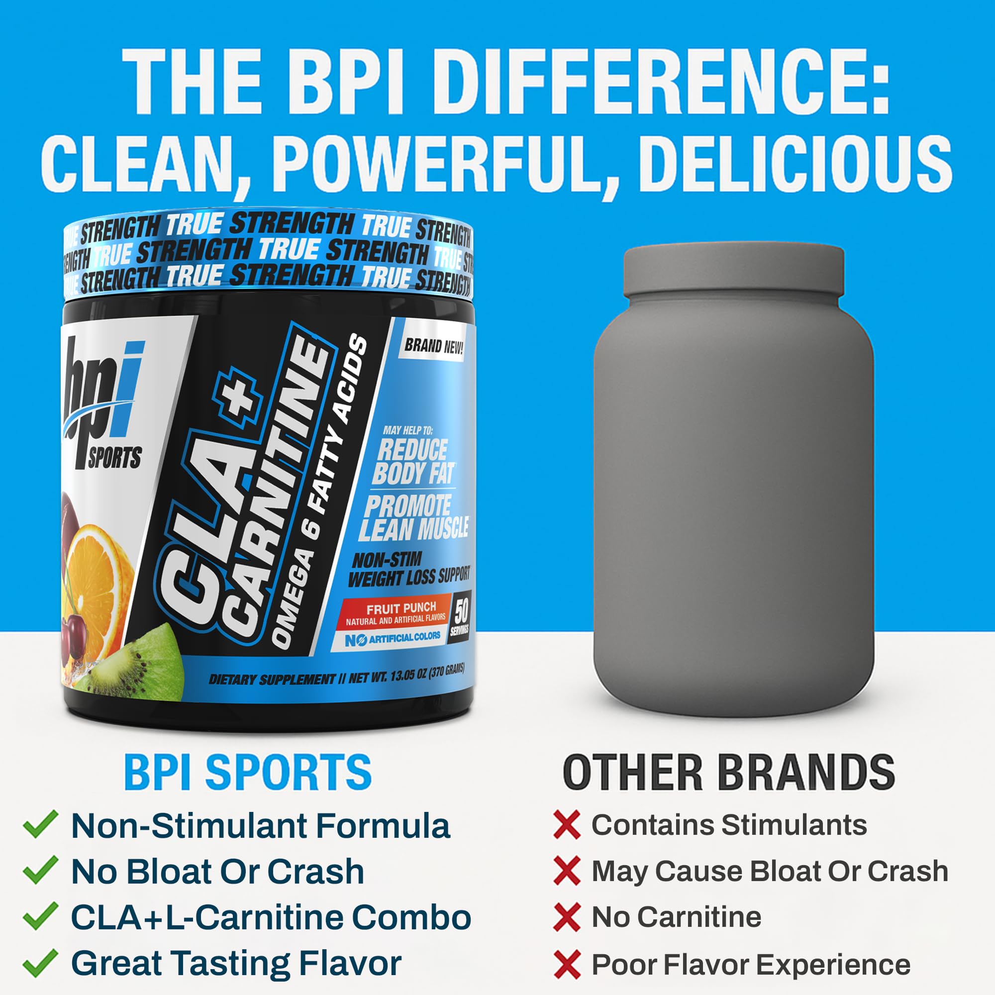 BPI Sports detalle de la etiqueta nutricional mostrando ingredientes clave