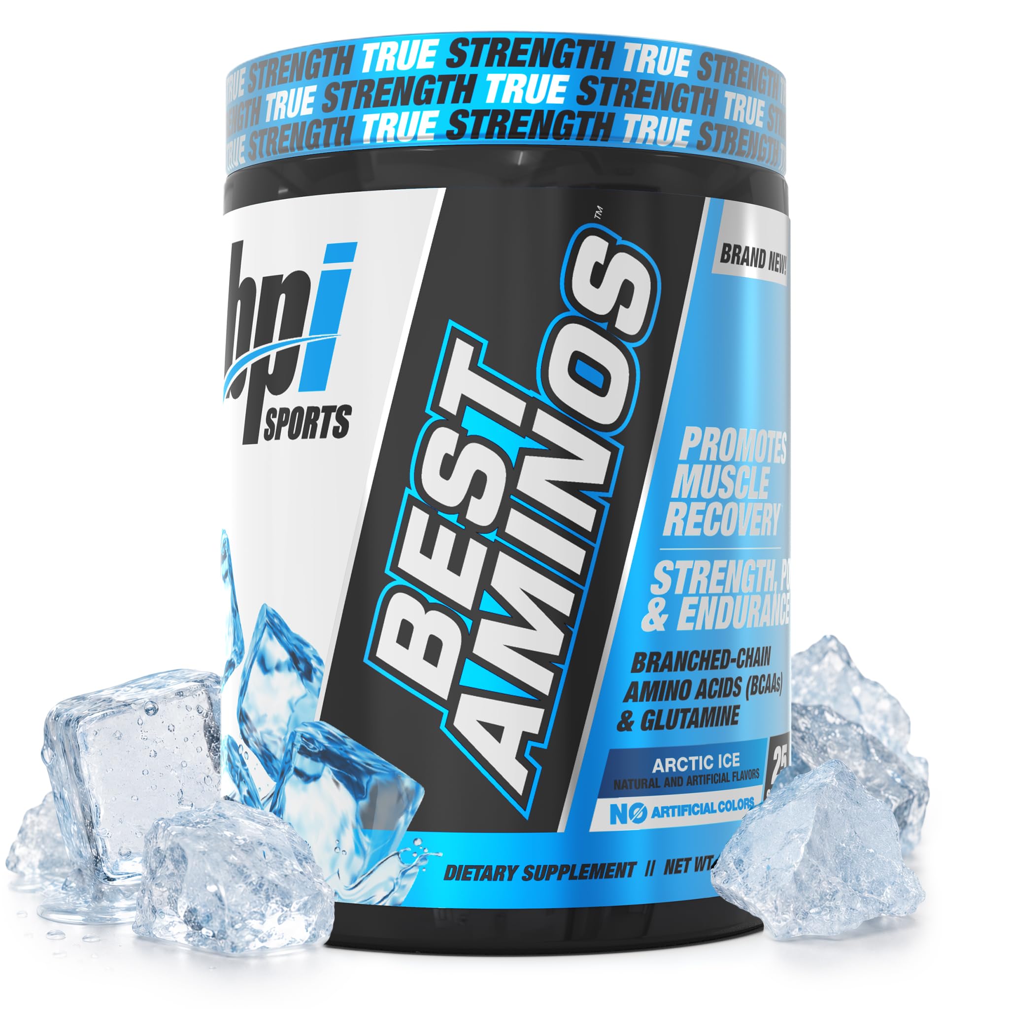 BPI Sports envase frente Arctic Ice mostrando diseño y beneficios