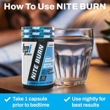BPI Sports producto sobre mesita junto a cama para uso nocturno relajante