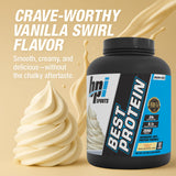 BPI Sports cucharada con 24g proteína por porción visible