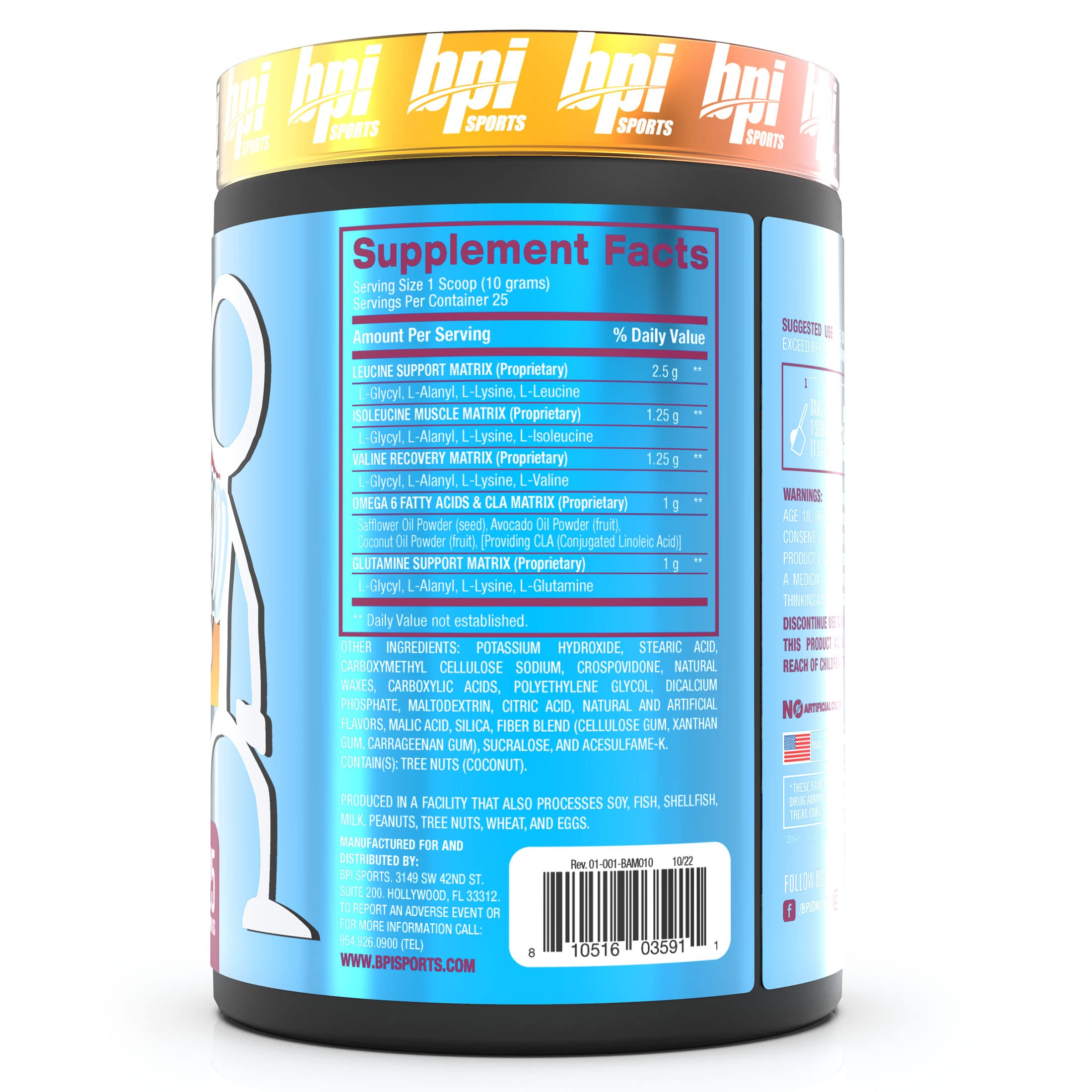 BPI Sports vaso preparado para hidratación rápida tras el entrenamiento