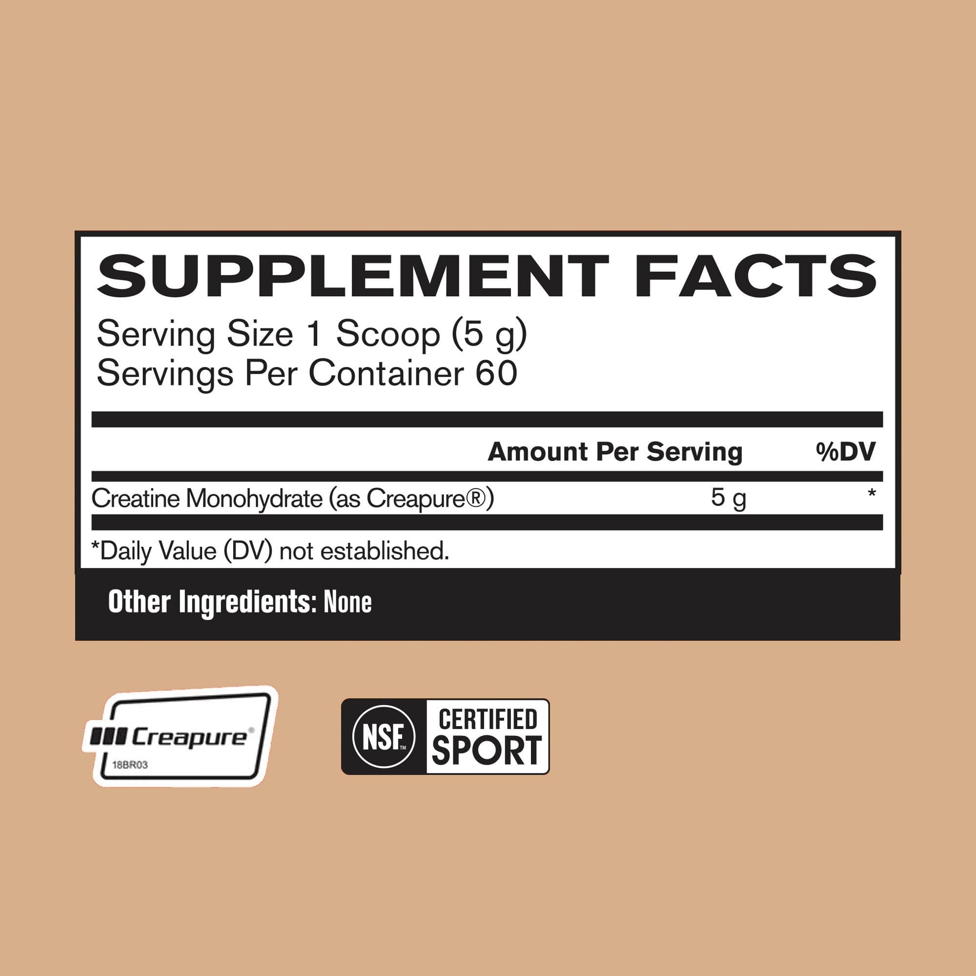 BARE PERFORMANCE NUTRITION polvo Creapure textura fina para mezcla rápida