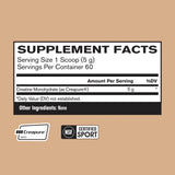 BARE PERFORMANCE NUTRITION polvo Creapure textura fina para mezcla rápida