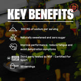 BARE PERFORMANCE NUTRITION bebida preparada en vaso mostrando uso y rehidratación efectiva